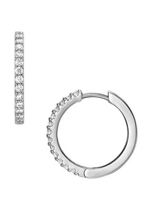 Fossil Ellis oorringen met zirkonia JF04802040
