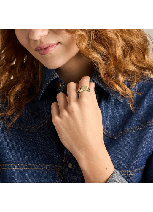 Fossil Ellis ring JF04981710 - detail 5 goud