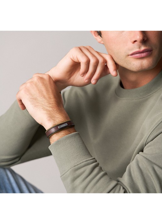 Fossil Everett armband JA7315998 - detail 5 bruin