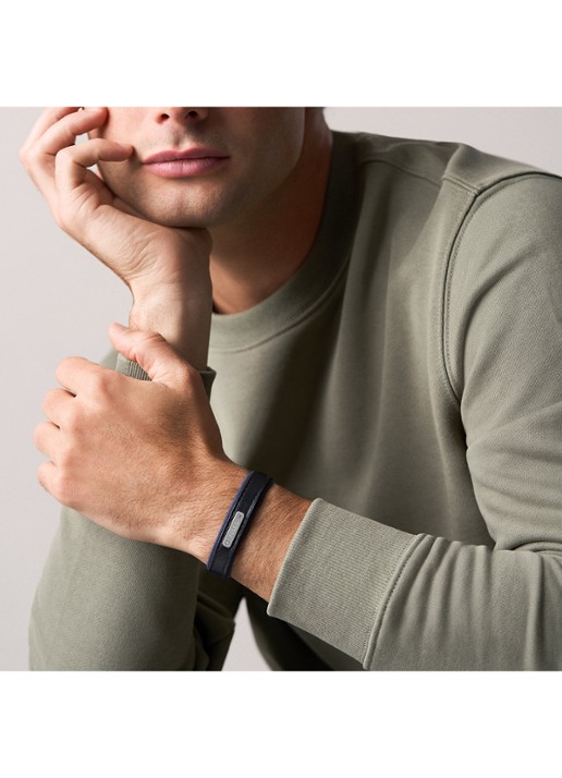Fossil Everett armband JA7316998 - detail 5 zwart/blauw