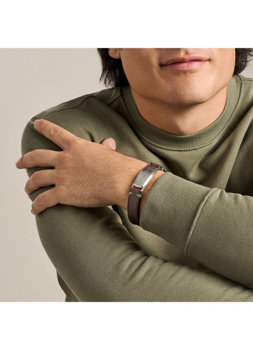 Fossil Everett armband JF04988040 - detail 5 bruin