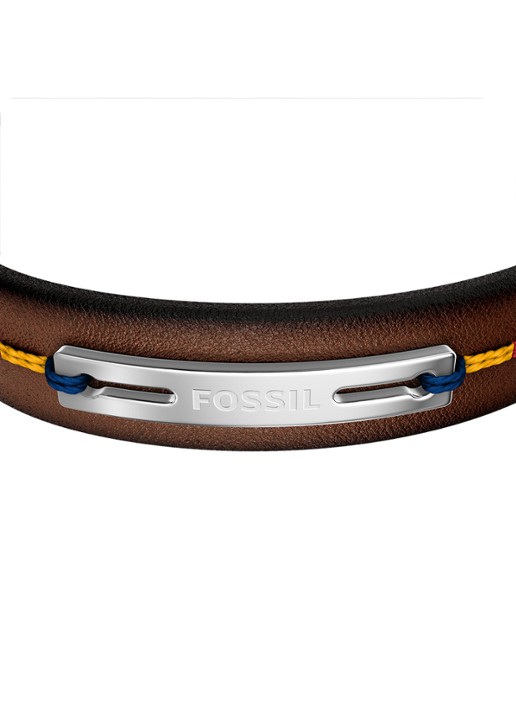 Fossil  Everett armband van leer JF05025040 - detail 2 bruin
