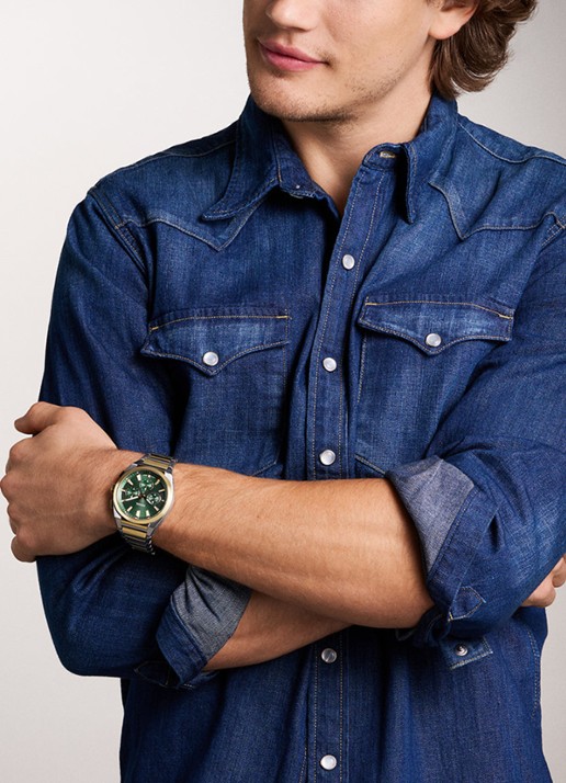 Fossil Everett horloge FS6106 - detail 3 zilver