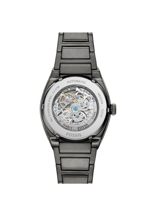 Fossil Everett horloge ME3206 - detail 3 donkergrijs