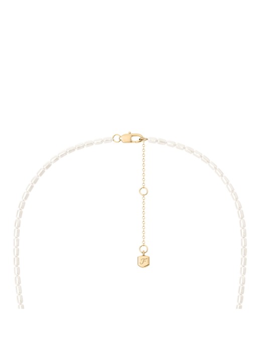 Fossil Harlow ketting JF04992998 - detail 4 parelmoer