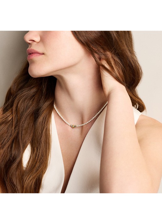 Fossil Harlow ketting JF04992998 - detail 5 parelmoer