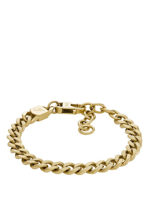 Fossil Harlow schakelarmband JF04698710 - voorkant 4 goud