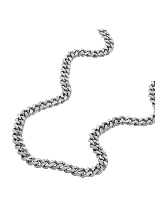 Fossil Harlow schakelketting JF04696040 - detail zilver
