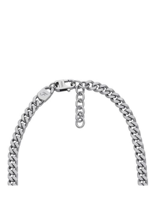 Fossil Harlow schakelketting JF04696040 - detail 3 zilver