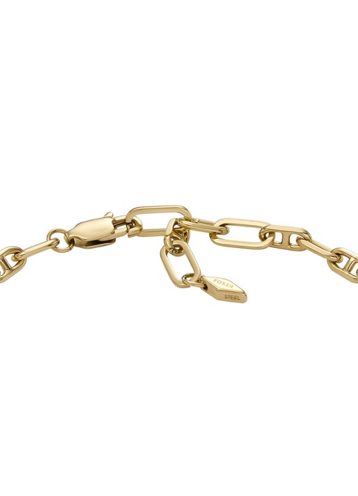 Fossil Heritage bedelarmband met parelmoer en agaat JA7210710 - detail 4 goud