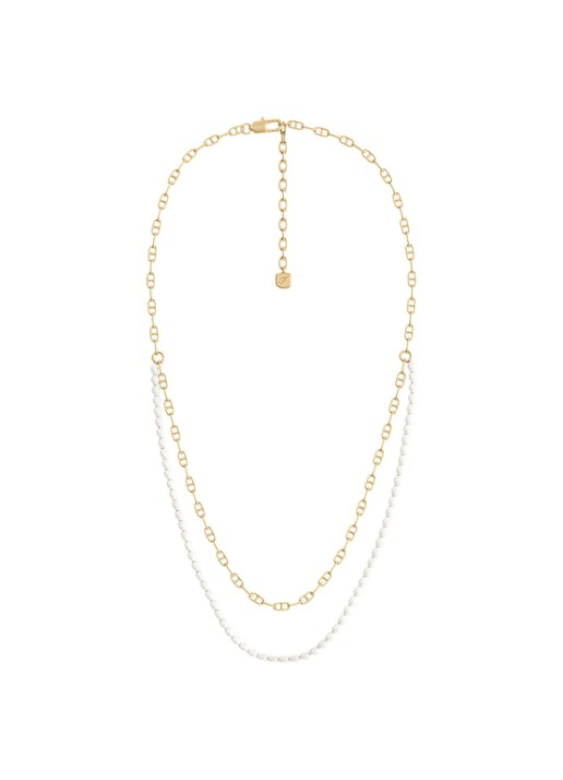 Fossil Heritage ketting verguld  JA7321710