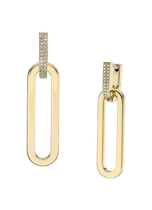 Fossil Heritage oorhangers JF04587710 - voorkant 2 goud