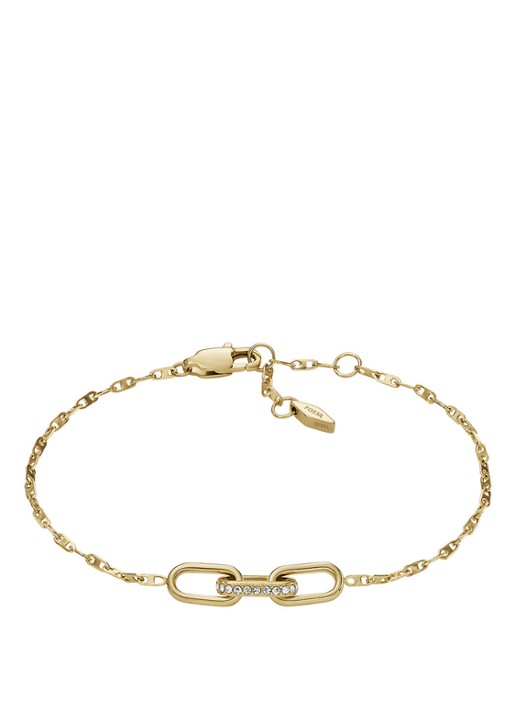 Fossil Heritage schakelarmband met glassteen JF04525710