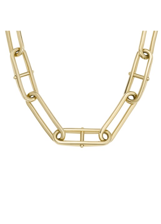 Fossil Heritage schakelketting JF04102710 - detail goud