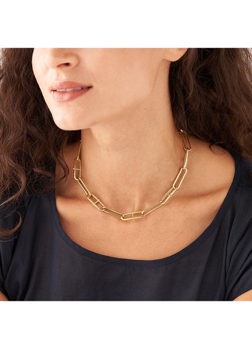 Fossil Heritage schakelketting JF04102710 - detail 4 goud