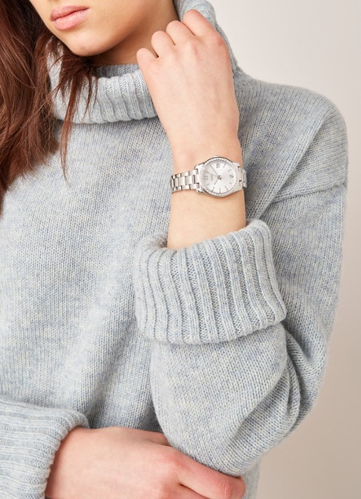 Fossil Horloge ES4317 - voorkant 2 zilver