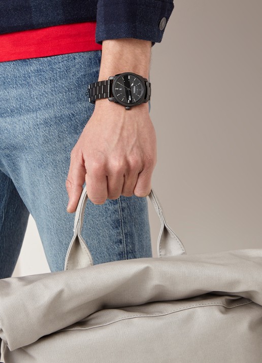 Fossil Horloge FS4775 - voorkant 2 zwart