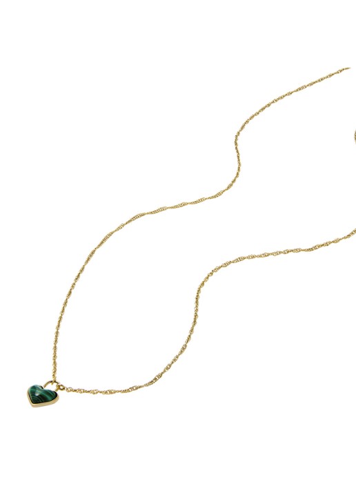 Fossil Jewelry ketting met hanger JF04857710 - detail goud
