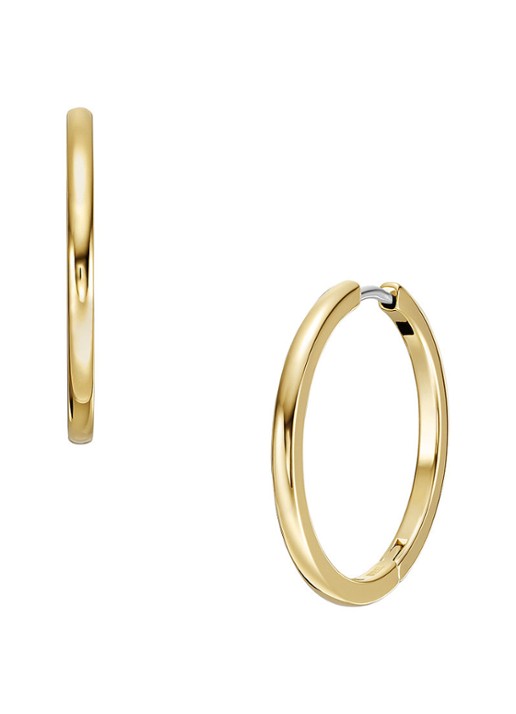 Fossil Jewelry oorringen JF04638710 - voorkant 3 goud