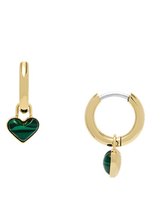 Fossil Jewelry oorringen met hanger JF04859710