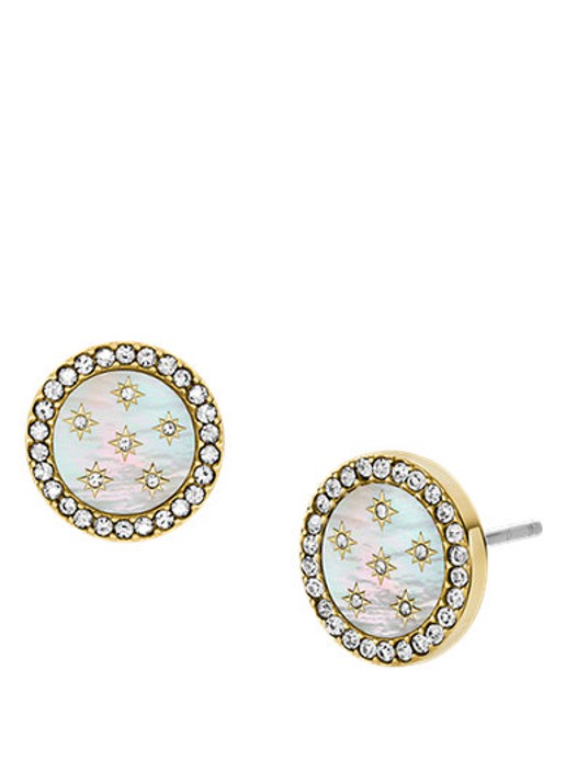 Fossil Jewelry oorstekers JF04868710 - detail goud