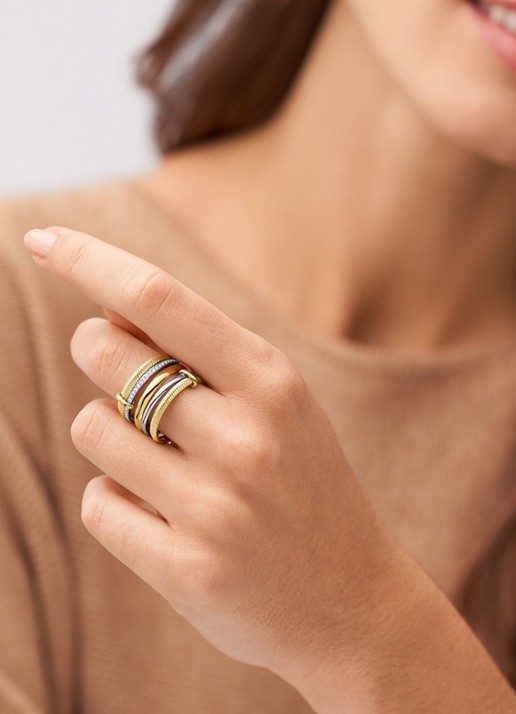 Fossil Jewelry ring JF04592998 - detail 4 goud