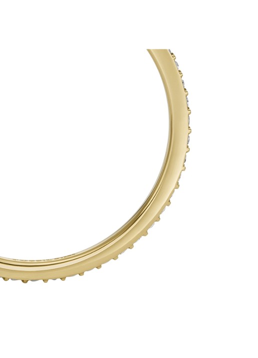 Fossil Jewelry ring met kristal JF04686710 - detail 3 goud