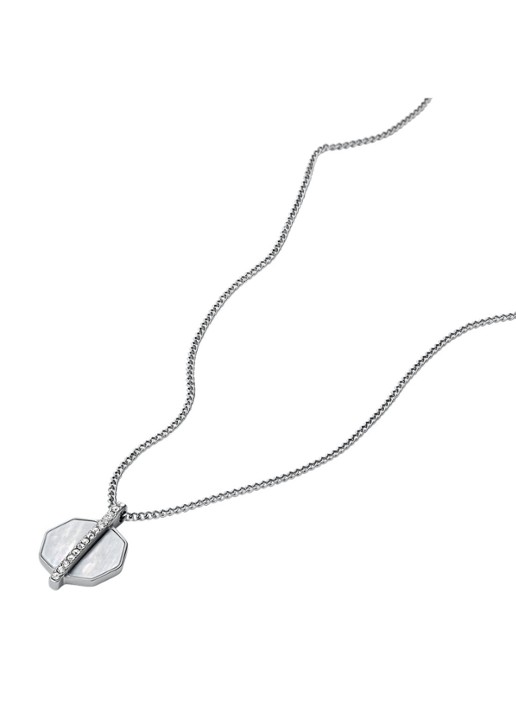 Fossil Ketting JF04909040 - detail 2 zilver