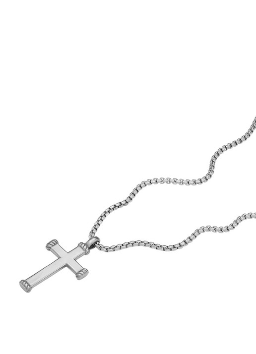 Fossil Ketting met hanger JF04401040 - detail zilver