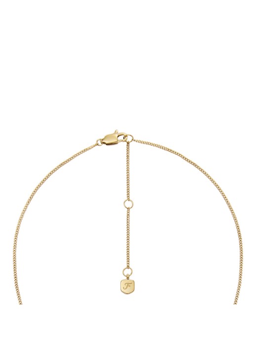 Fossil Ketting met hanger JF04838710 - detail 4 goud