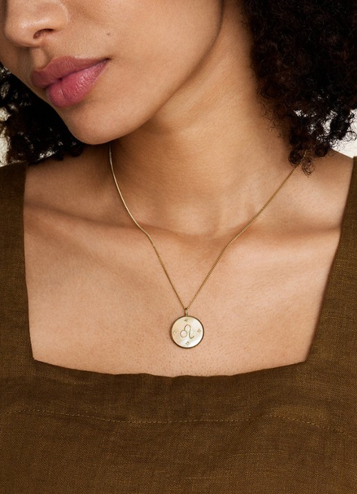 Fossil Ketting met hanger JF04842710 - detail 5 goud