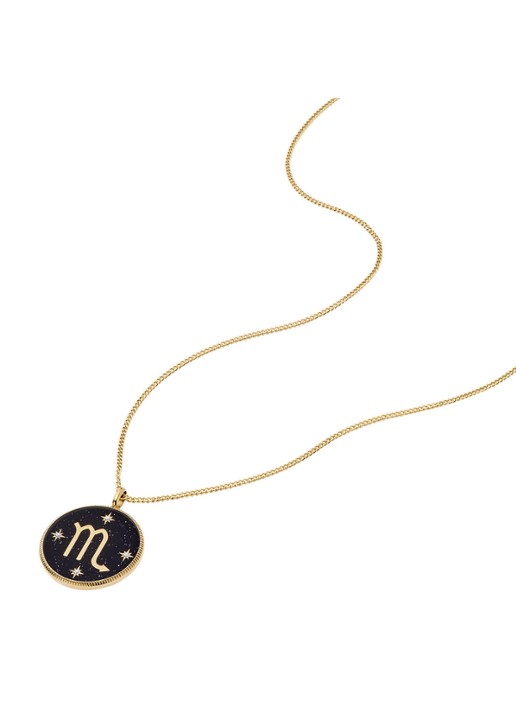 Fossil Ketting met hanger JF04845710 - detail 2 goud