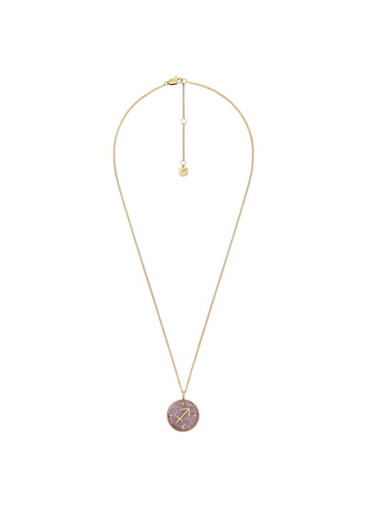 Fossil Ketting met hanger JF04846710 - detail 2 goud