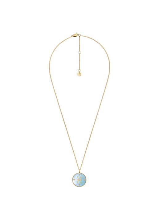 Fossil Ketting met hanger JF04848710 - detail 3 goud