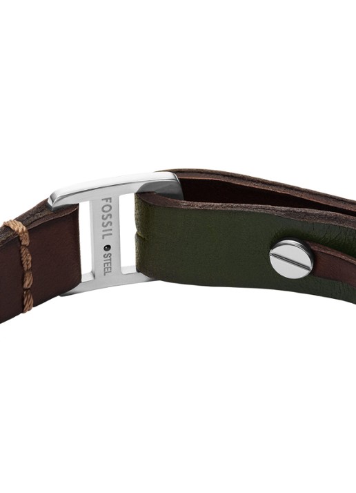 Fossil Machine armband JF04963040 - detail 2 bruin