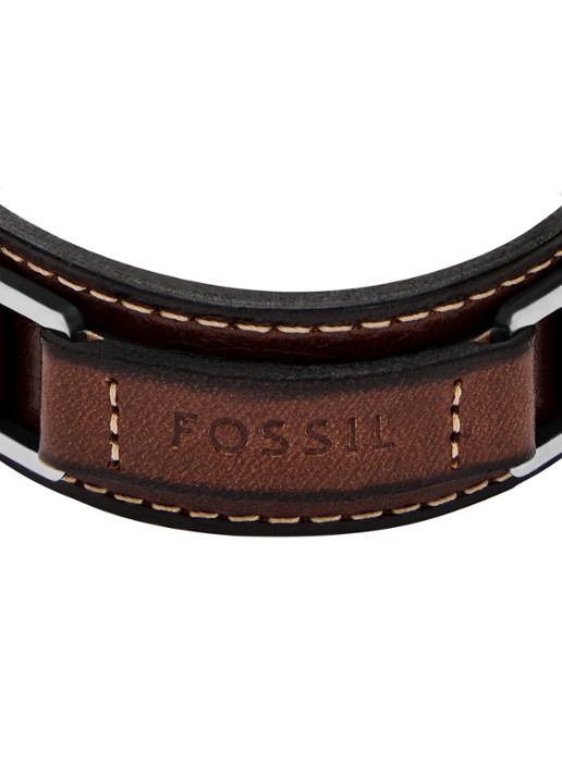 Fossil Machine armband van leer JF04941040 - detail 2 bruin