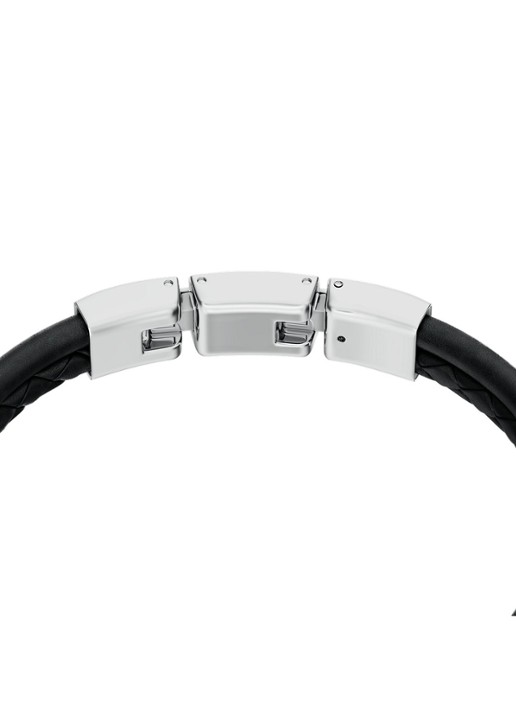 Fossil Machine armband van leer JF04989040 - detail 3 zwart