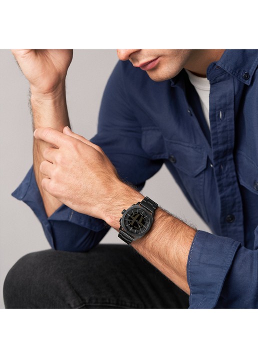 Fossil Machine horloge FS6156 - detail 6 zwart
