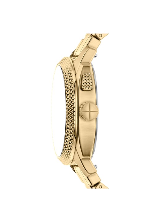 Fossil Machine horloge FS6157 - detail 3 goud