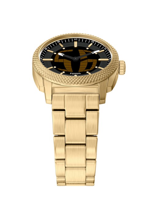 Fossil Machine horloge FS6157 - detail 4 goud