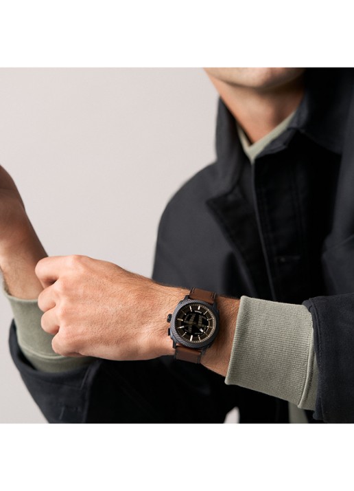 Fossil Machine horloge FS6165 - Limited Edition - detail 5 antraciet