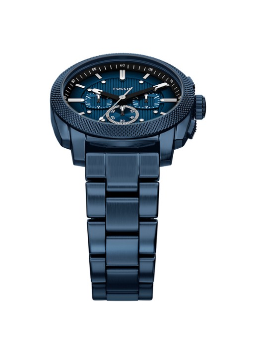 Fossil Machine horloge FS6167 - detail 4 blauw