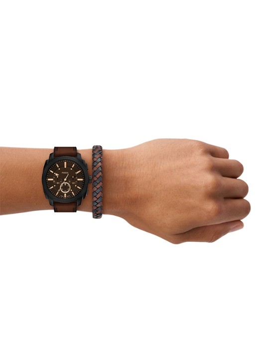 Fossil Machine horloge met armband in set van 2FS6102SET - detail 6 zwart