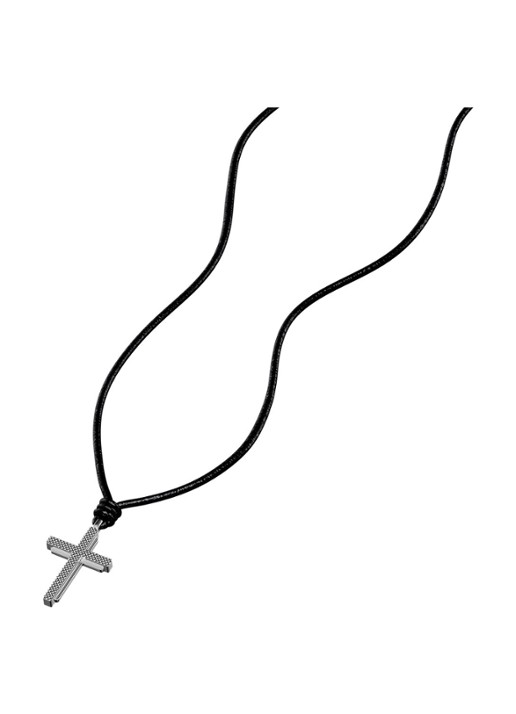 Fossil Machine ketting van leer JF05006040 - detail 2 zwart