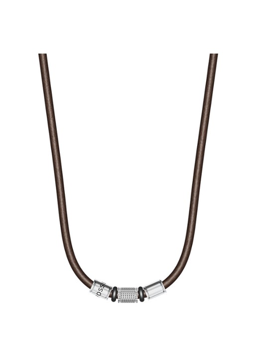 Fossil Machine ketting van leer JF05007998