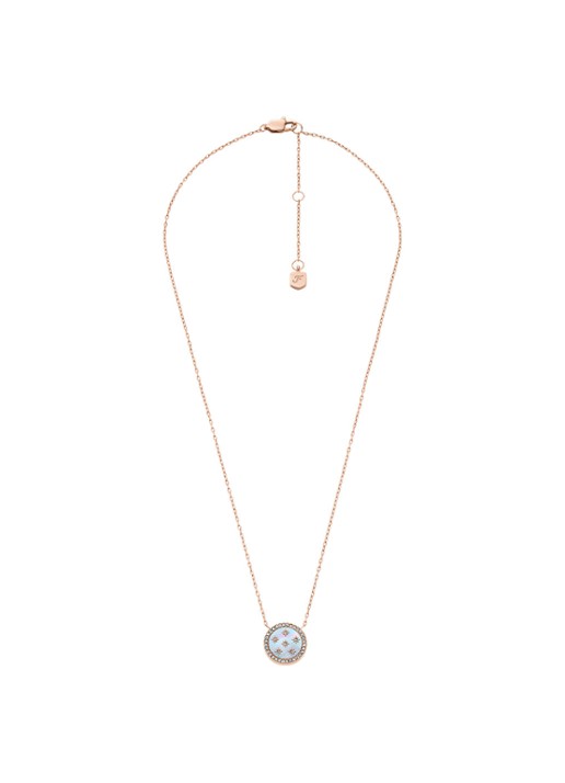 Fossil Merrit ketting JF04936791 - detail 3 roségoud