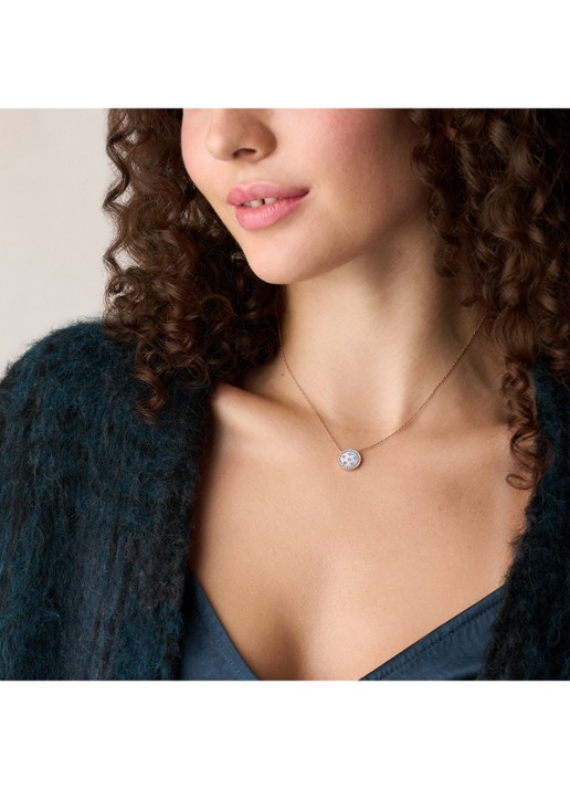 Fossil Merrit ketting JF04936791 - detail 5 roségoud