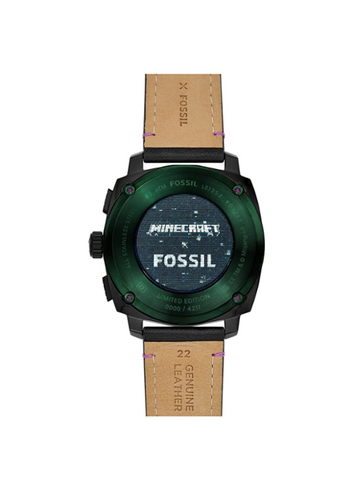 Fossil Minecraft horloge LE1252 - Limited Edition - detail 3 zwart