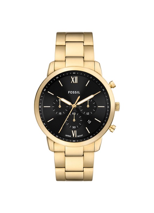 Fossil Neutra horloge FS6093 - voorkant goud