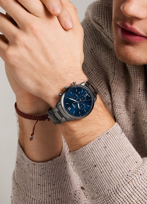 Fossil Neutra horloge FS6111 - detail 4 zilver